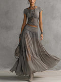 Paulina | Gray Lace Slimming Set