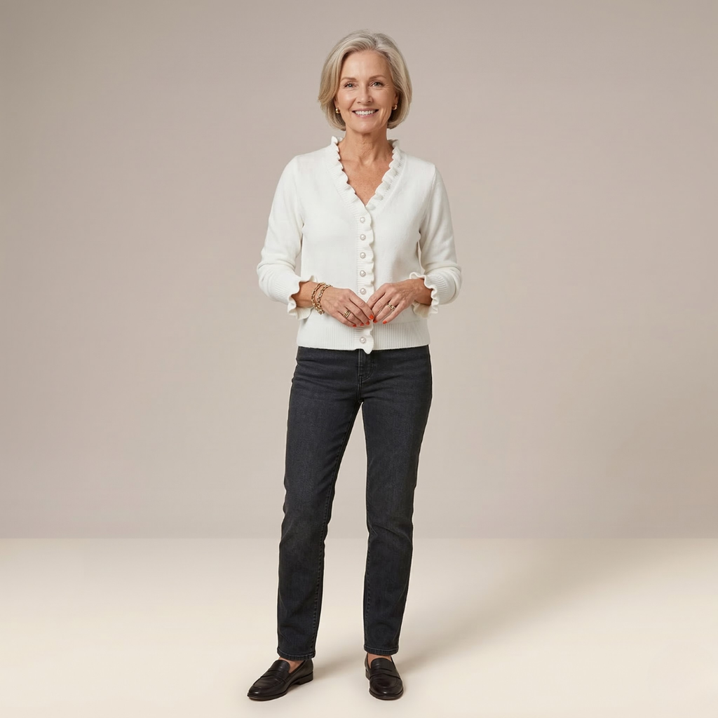 Layla - Knotted Ruffle Detail Blouse