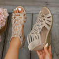 Gracie - Elegant Summer Wedge Sandals
