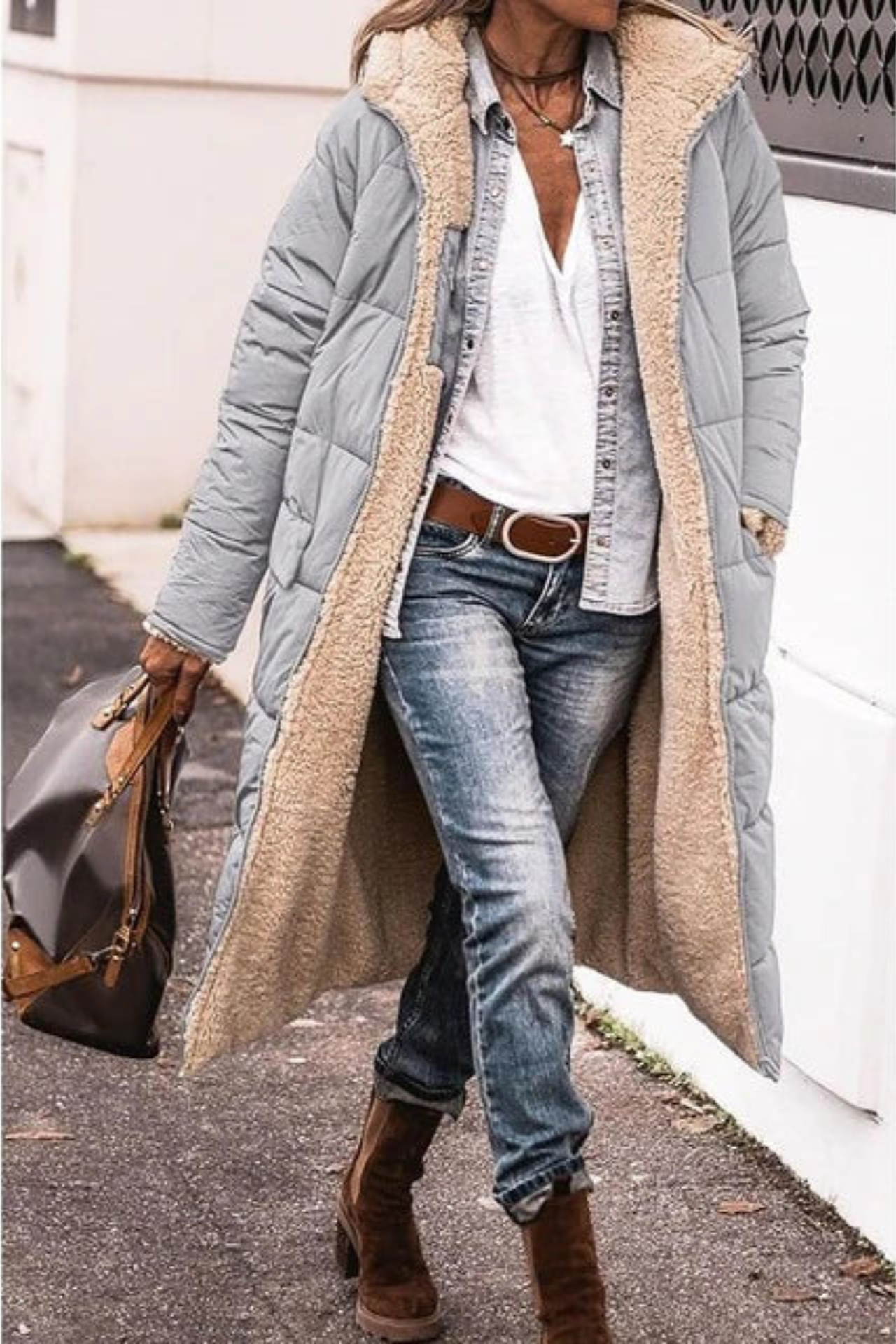 Manon - Elegant Reversible Coat for Women