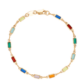 Evie - Colourful Beaded Anklet