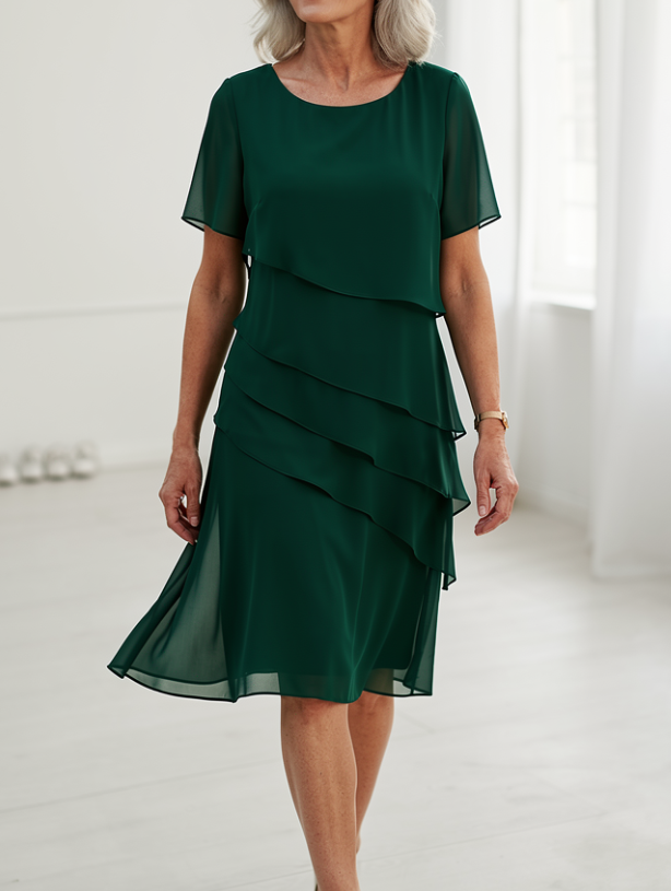 Juliette | Elegant Flowing Dress with Ruffles
