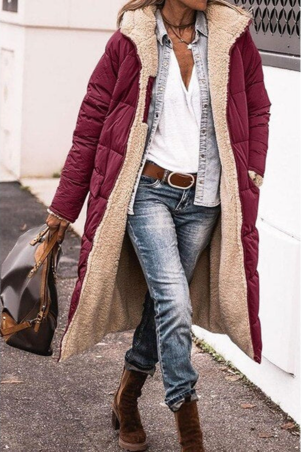 Manon - Elegant Reversible Coat for Women