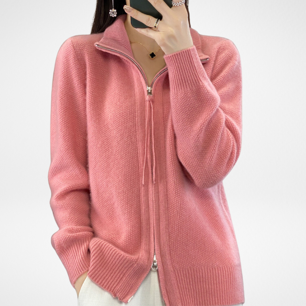 Lisa | Cashmere Zip Vest