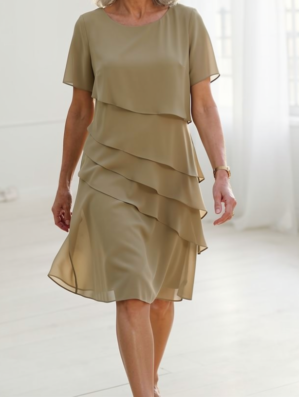 Juliette | Elegant Flowing Dress with Ruffles