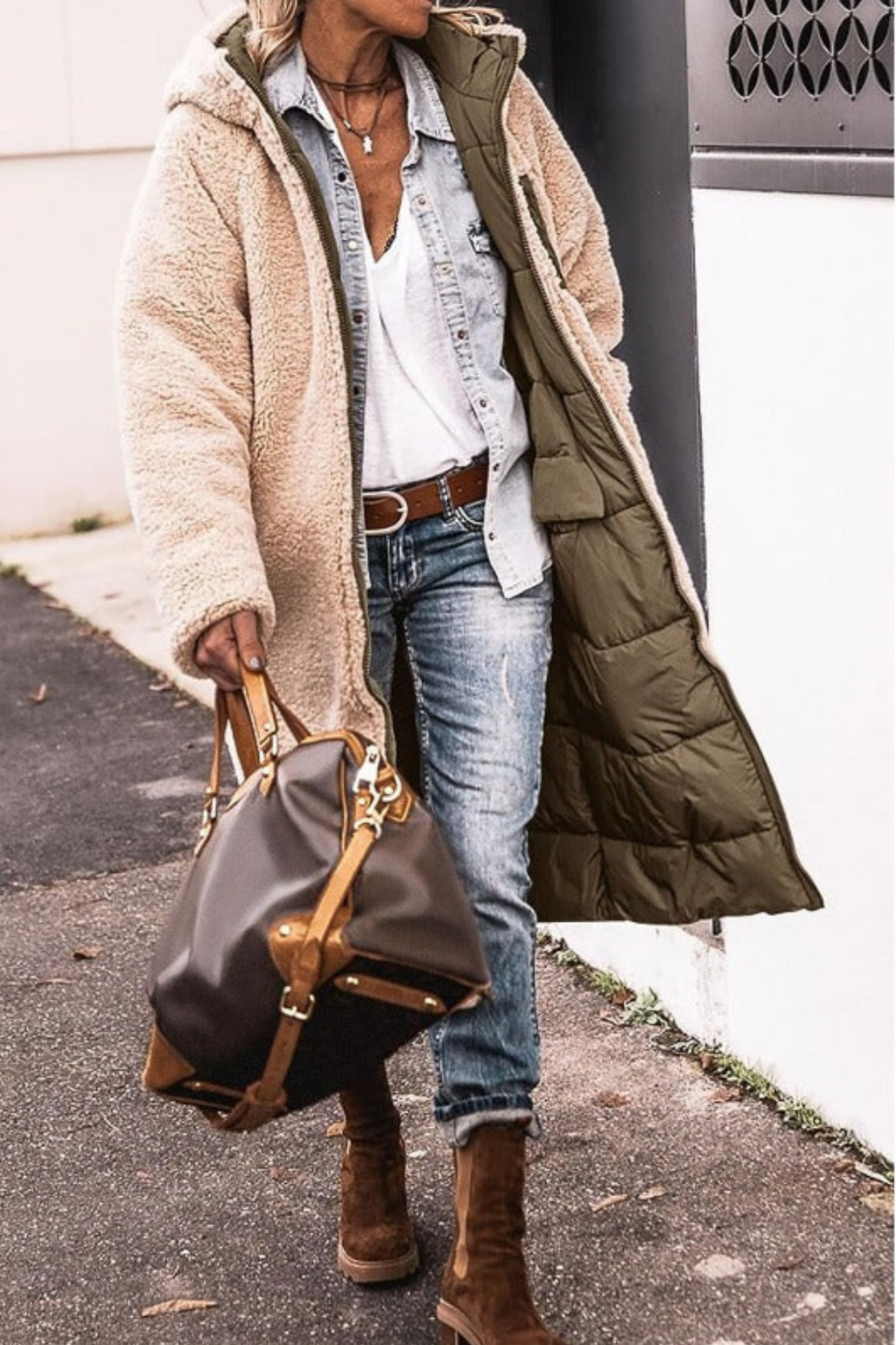 Manon - Elegant Reversible Coat for Women