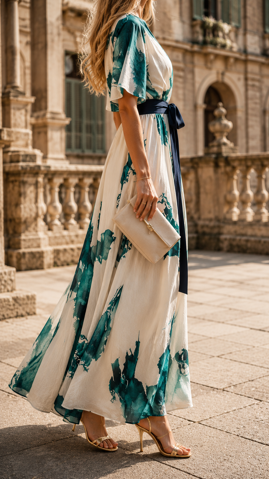 Nivara – Artistic Genova Wrap Maxi Dress