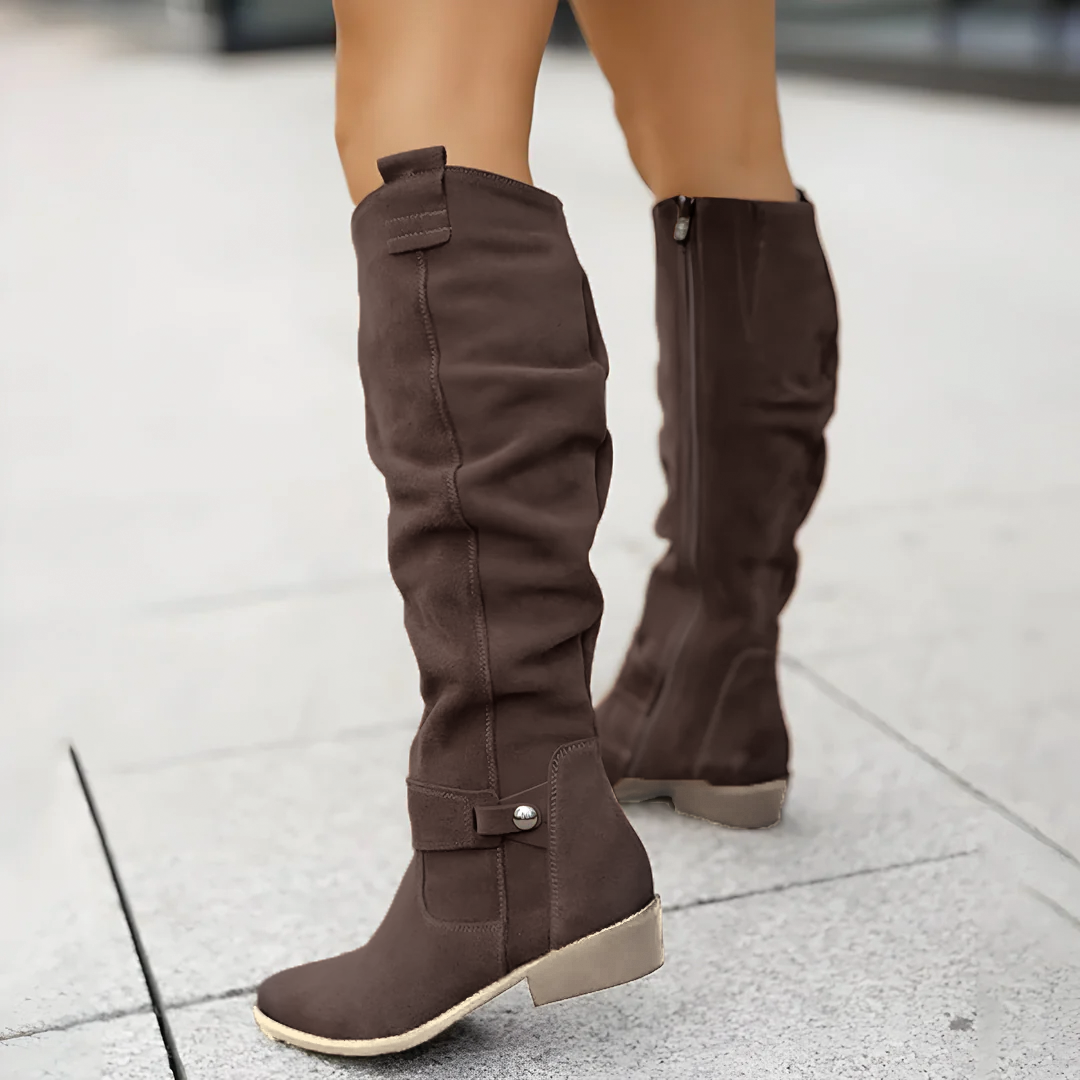 Sadie - Elegant Suede Knee Boot