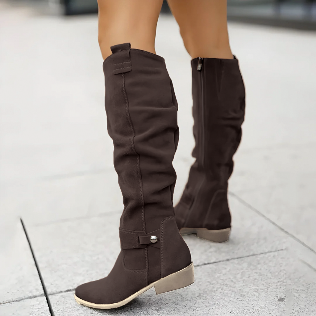 Sadie - Elegant Suede Knee Boot