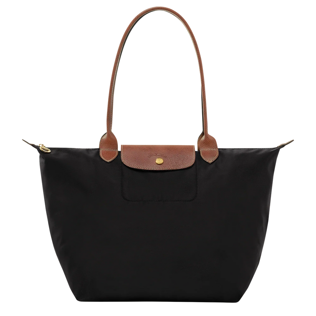 Large Foldable Nylon Bag, Black