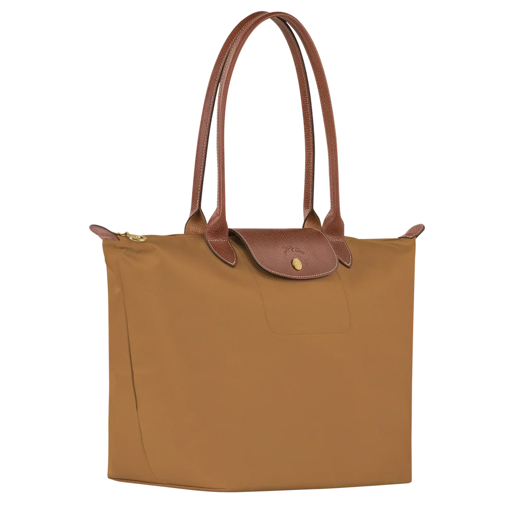 Large Foldable Nylon Bag, Fawn