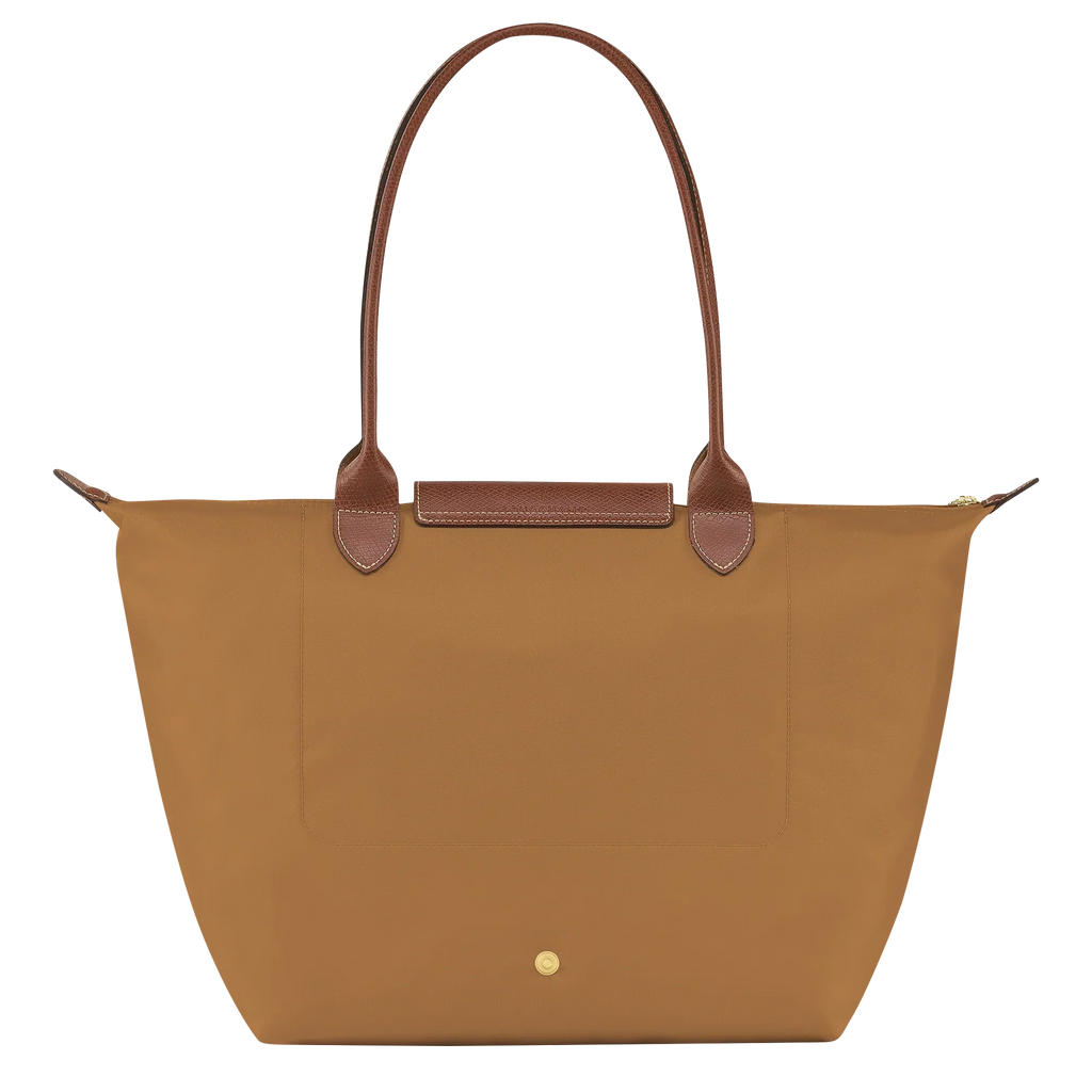 Large Foldable Nylon Bag, Fawn