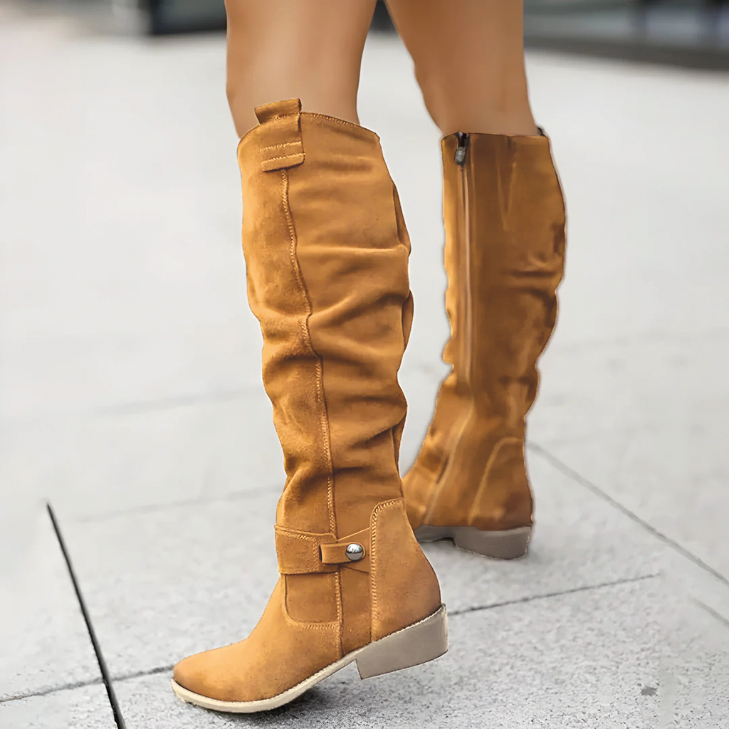 Sadie - Elegant Suede Knee Boot