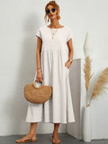 Heike | Flowing Midi Dress With Timeless Elegance