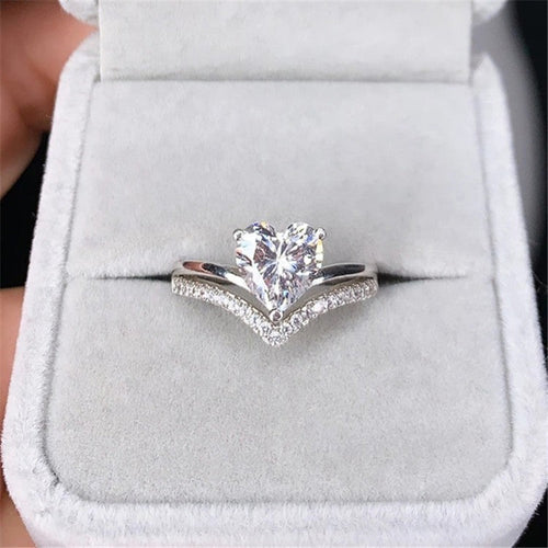 ALINE? ¨C Radiant Heart Silver Ring
