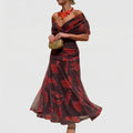 Poppy - Leaf Print Dress