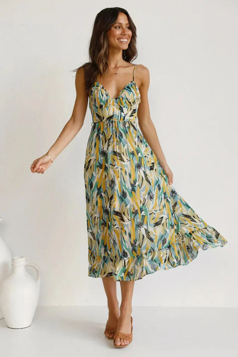 Gabriella | Printed Summer Dress With Fresh Comfort And Sunny Style