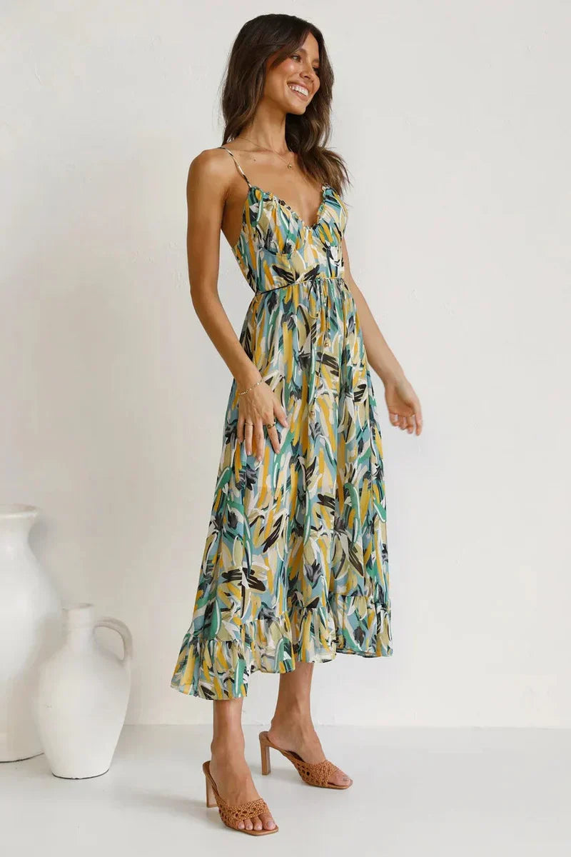 Gabriella | Printed Summer Dress With Fresh Comfort And Sunny Style