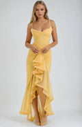 Chloe™ | Yellow Mesh Dress