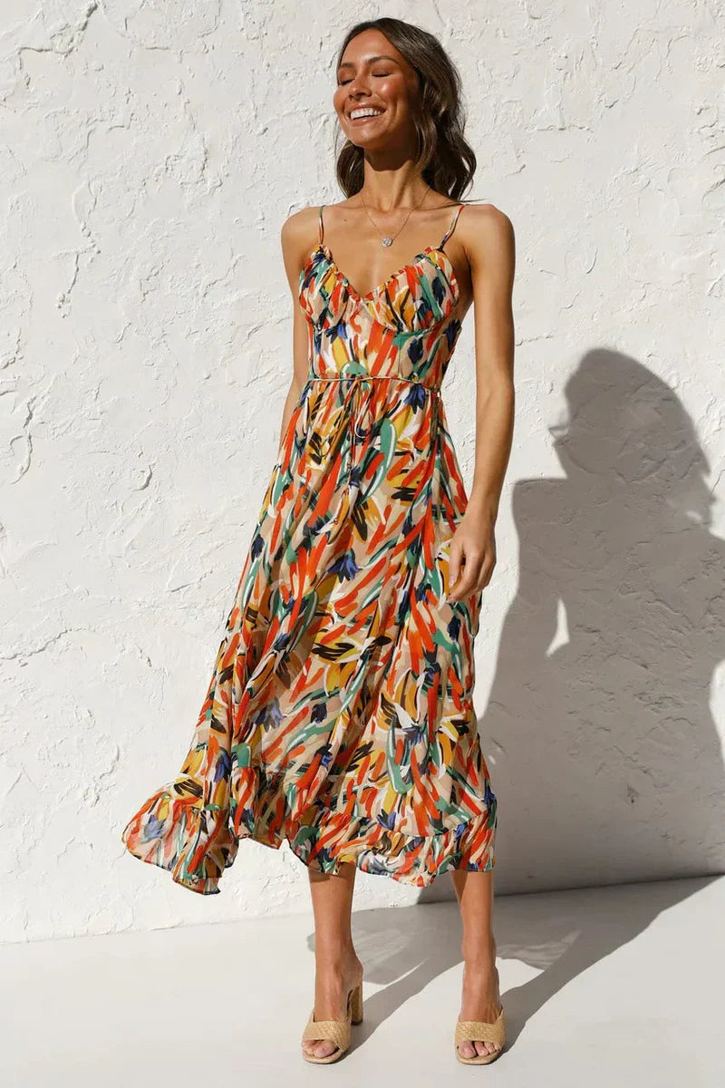 Gabriella | Printed Summer Dress With Fresh Comfort And Sunny Style