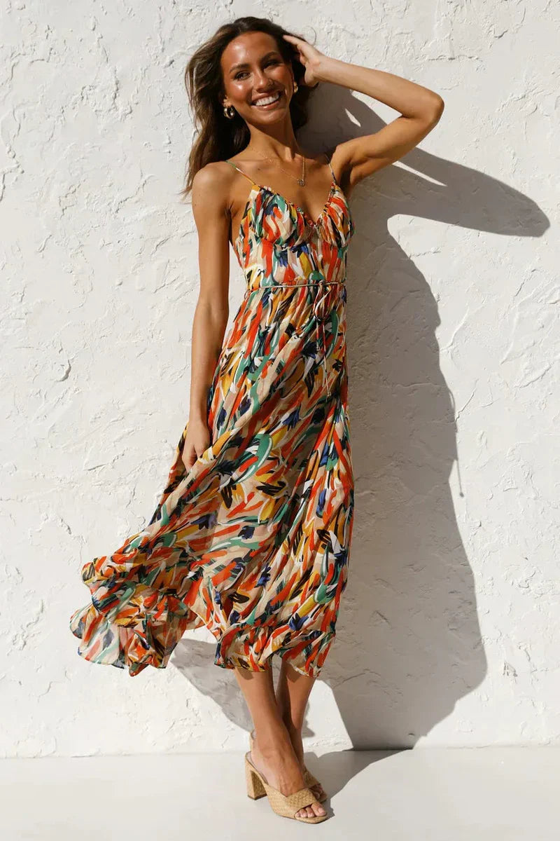 Gabriella | Printed Summer Dress With Fresh Comfort And Sunny Style