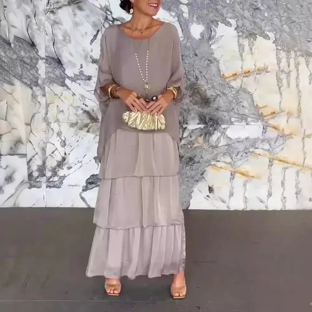 Selene Flowing Tiered Maxi Dress
