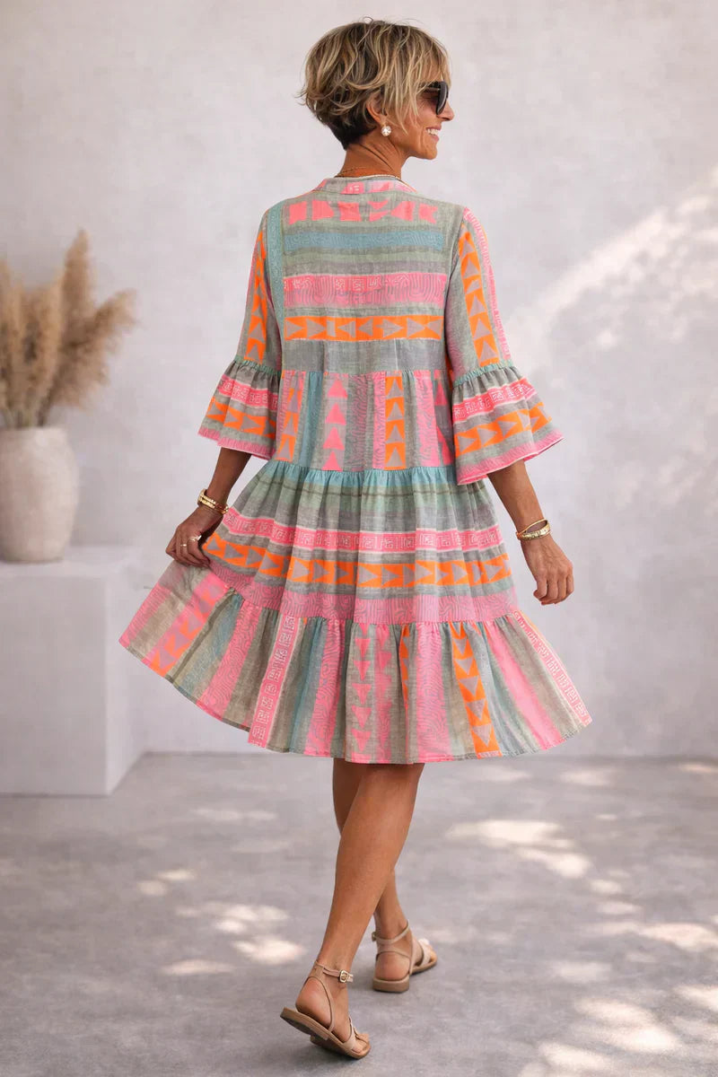Nova | Vibrant Midi Dress With Airy Comfort For The Weekend