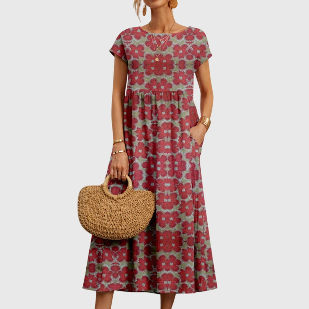 Elsie - Elegant Flowing Floral Dress