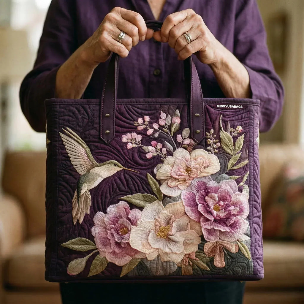 Flora - Floral Quilted Tote Bag