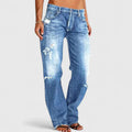 Olivia - Elegant Distressed Jeans