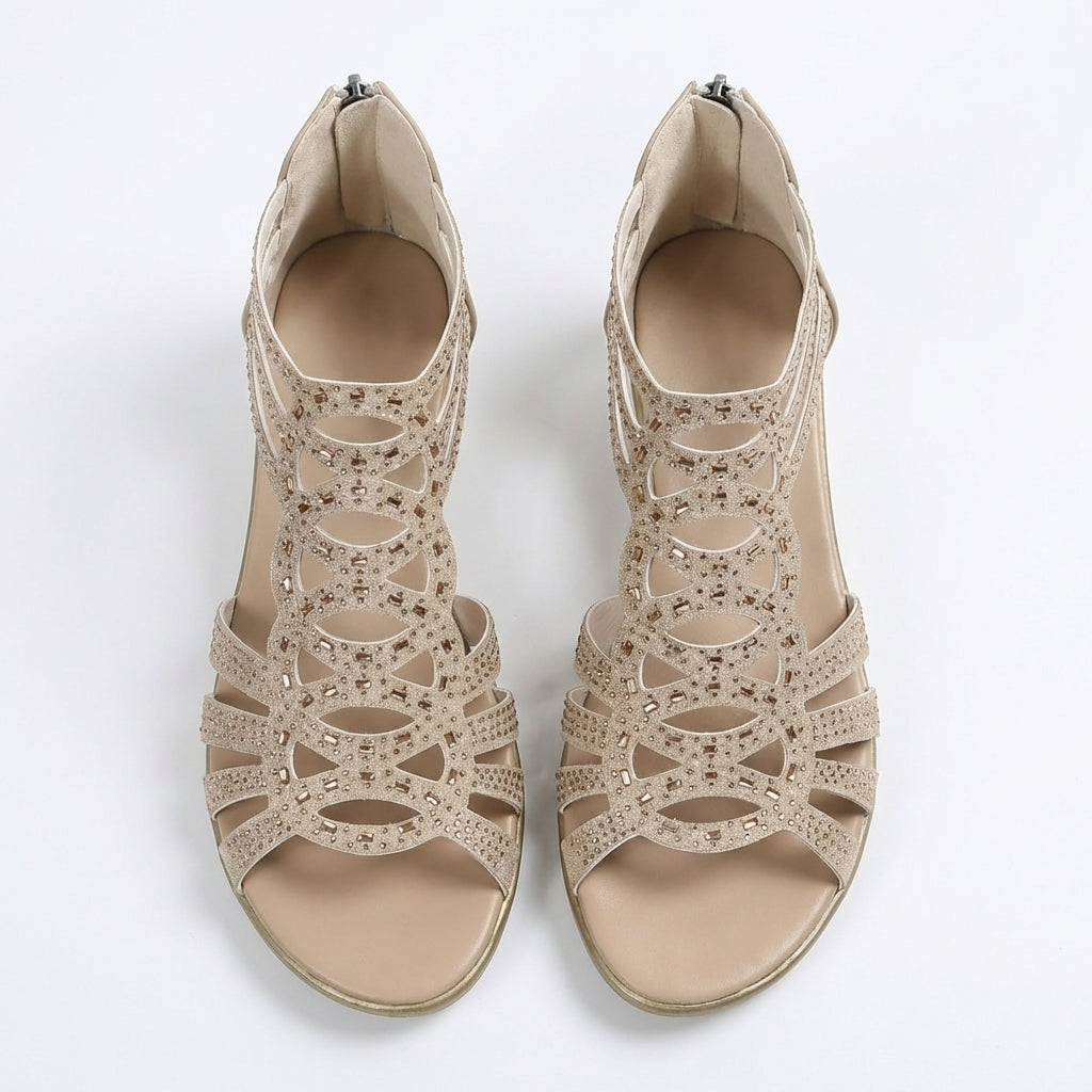 Gracie - Elegant Summer Wedge Sandals