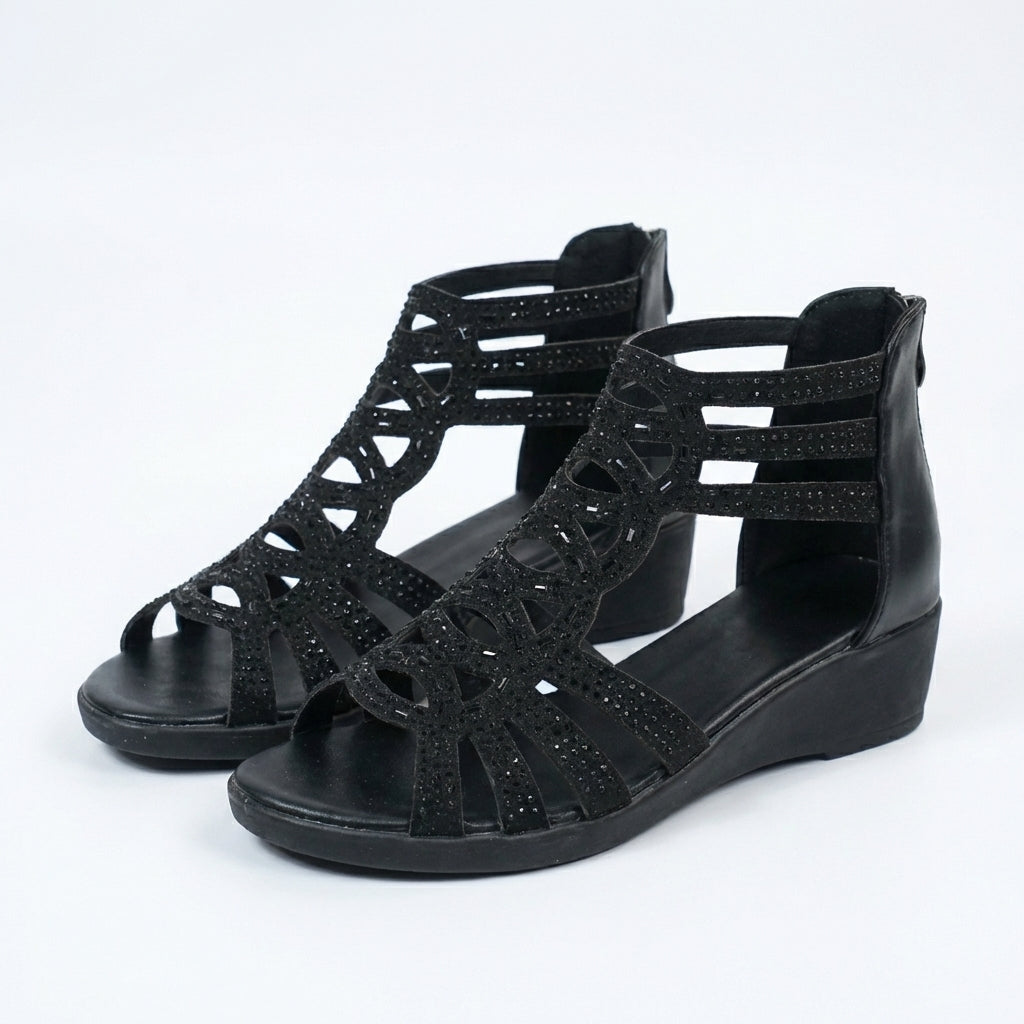 Gracie - Elegant Summer Wedge Sandals