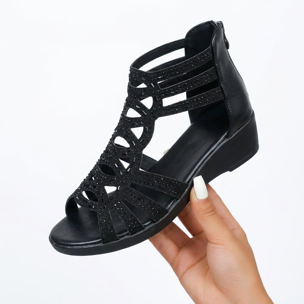 Gracie - Elegant Summer Wedge Sandals